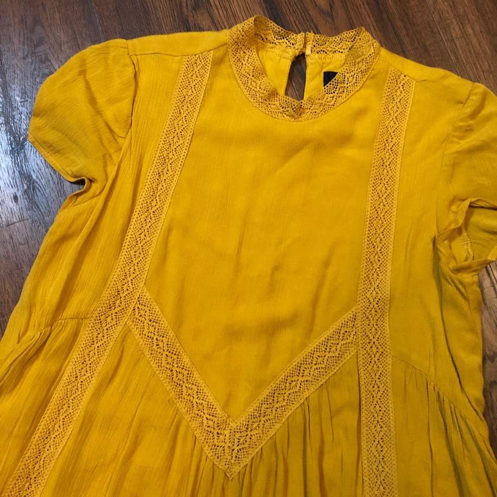 Mustard yellow dress